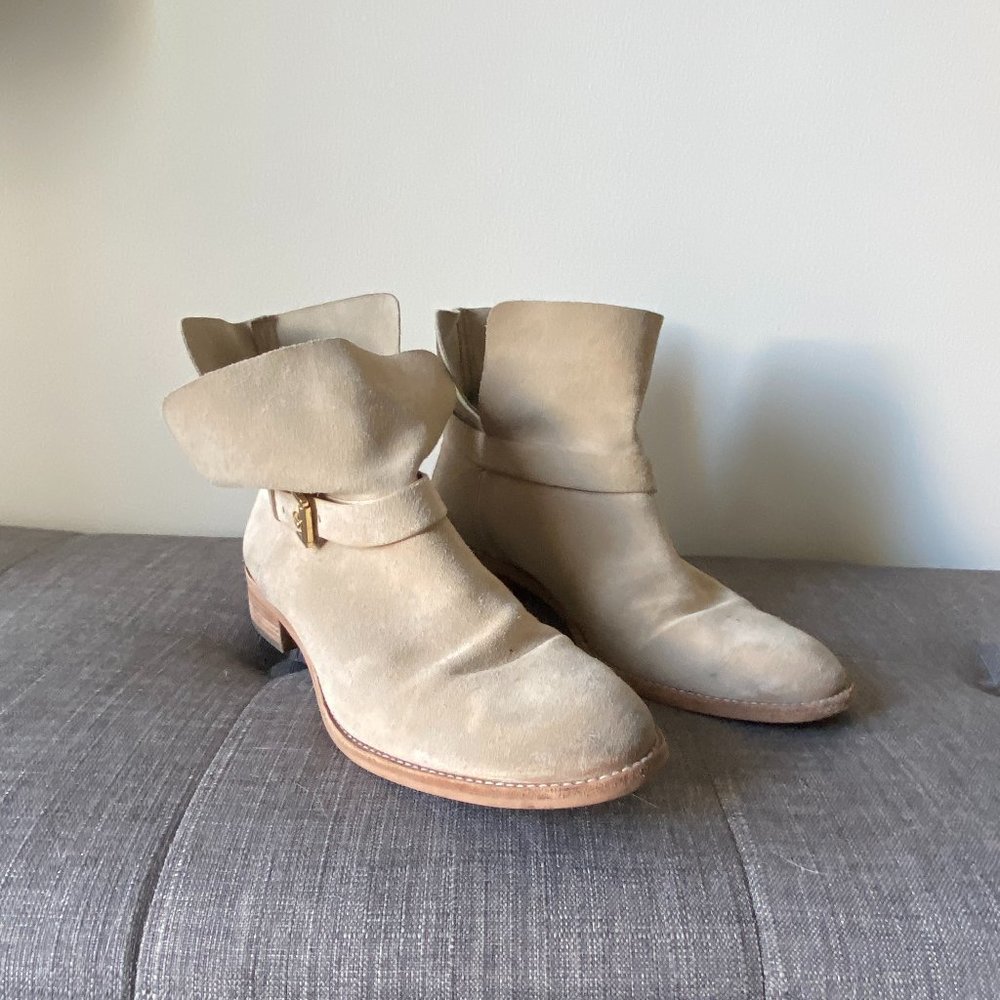 Michael Kors Beige Suede Boots